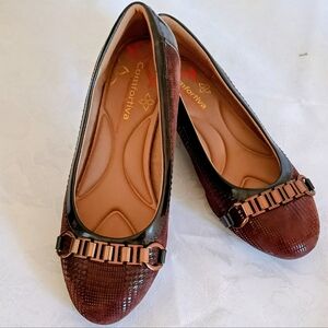 Comfortiva Leather Shoes Size 10 Brown